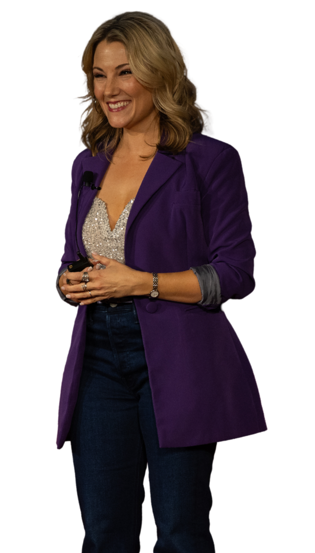 Elyssa Smith with black jacket over her shoulders